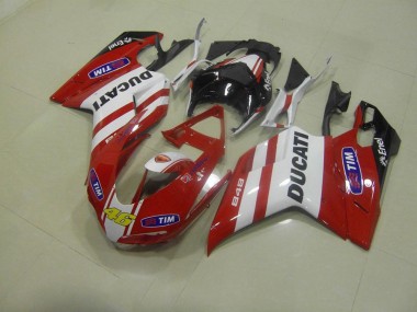 Rot 46 Ducati 848 1098 1198 07-14 Verkleidungen